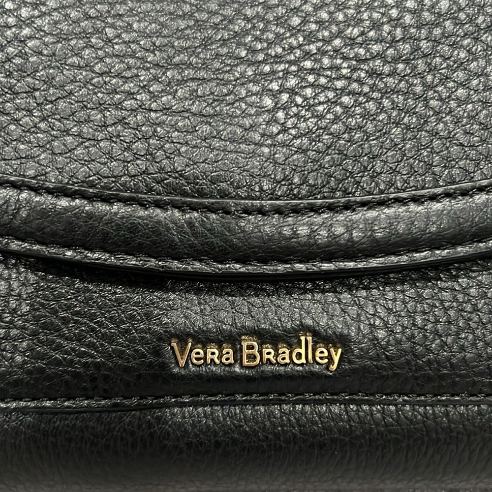 Vera Bradley Ultimate Crossbody, Black Genuine Leather - Picture 16 of 16